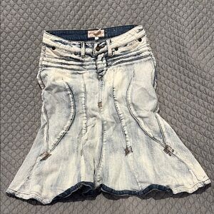 Candie's Light Blue A-Line Denim Skirt